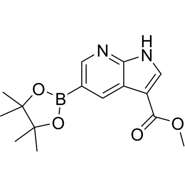 Methyl 5-(4,4,5,5-tetramethyl-1,3,2-dioxaborolan-2-yl)-1H-pyrrolo[2,3-b]pyridine-3-carboxylateCas:2495165-33-6